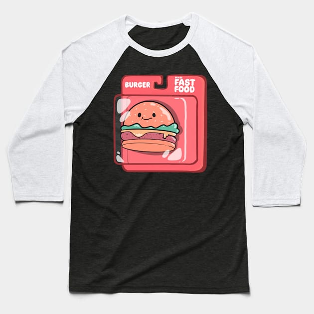 Burger Toys Baseball T-Shirt by Artthree Studio